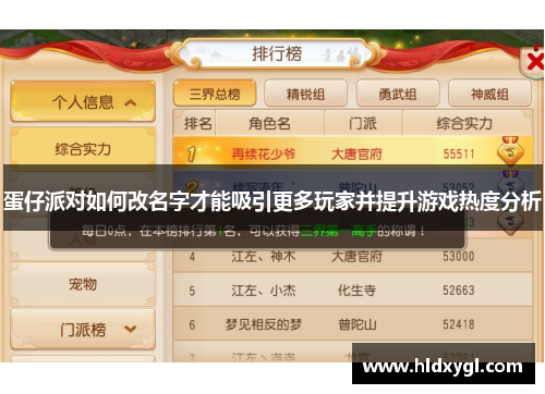 蛋仔派对如何改名字才能吸引更多玩家并提升游戏热度分析 蛋仔派对如何改名字才能吸引更多玩家并提升游戏热度分析
