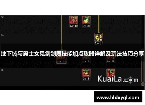 地下城与勇士女鬼剑剑魔技能加点攻略详解及玩法技巧分享